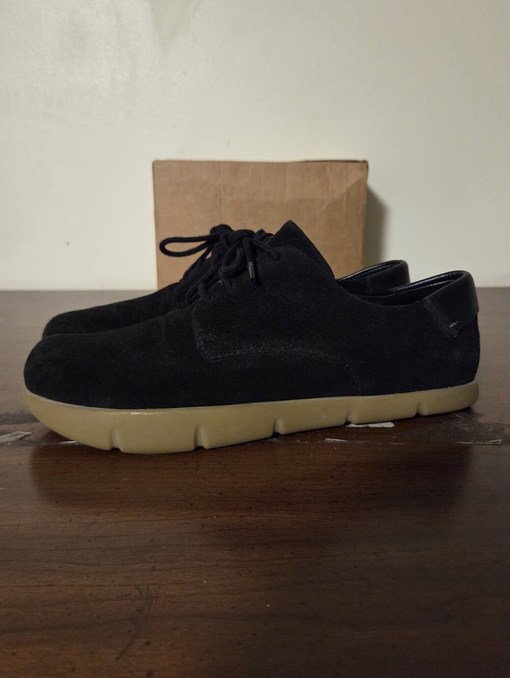 ​Kalso Earth Dawson Black Suede Negative Heel Comfort Oxfords Shoes  Mens 8 EUC